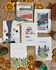 kartki scrapbooking Retro, kolażowe kartki świąteczne - zestaw 6 szt 1