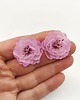 kolczyki z masy plastycznej Kolczyki sakura delikatne kwiaty półprzezroczyste handmade stal 5