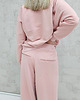 komplety damskie Sarai wygodny komplet bluza i szerokie spodnie z zakładkami Powder Pink 5