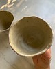 kubki i filiżanki Ceramiczny Zestaw 2 czarek Wabi Sabi o Organicznym Kształcie 4