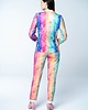marynarki damskie Marynarka damska Vibrant Rainbow wielokolorowa z dresówki 2