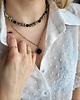 chokery Naszyjnik choker,  Jaspis Dalmatyńczyk z onyksem. 2