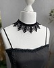 chokery Naszyjnik koronkowy czarny 5