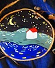 Ozdoby na ścianę Plaster brzozowy "Gwieździste niebo" 2