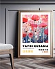 plakaty PLAKAT dekoracyjny , maki Yayoi Kusama, wystawowy, kwiaty 2