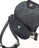 torby na ramię ROUND bag  półkole crossbody czarna skóra jucht 2