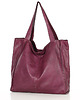 torby na ramię Torebka miejska shopper bag skóra naturalna handmade MARCO MAZZINI bordowa 3