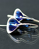 kolczyki wire wrapping Srebrne kolczyki Kalie 5