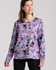 bluza bez kaptura damska Bluza z kwiatowym drukiem 2