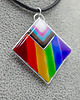 breloki Wisiorek tęczowy pride z żywicy pend 004 2