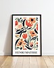 grafiki i ilustracje PLAKAT abstrakcyjny kwiaty Matisse kolorowy 2