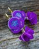 kolczyki soutache Fioletowe kolczyki soutache 2