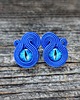 kolczyki soutache Kobaltowe oczka - kolczyki soutache 1