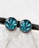 kolczyki szklane Turquoise Herbs kolczyki wkrętki na walentynki 3