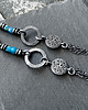 kolczyki wire wrapping Długie kolczyki boho z apatytem 1