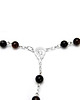 komunia - pozostałe Różaniec komunijny z agatu, AGAT SARDONYX 6mm, srebro 925, RÓWNOWAGA 1