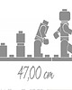 naklejki ścienne do pokoju dziecka Naklejki na ścianę Lego Ewolucja Ludzik 3