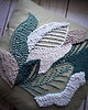 poduszki plecione Poduszka summer green 1- bawełna kwiaty liście japani Boho 3