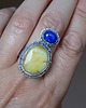 pierścionki - różne bursztyn i lapis lazuli- 4