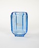 wazony Wazon szklany niebieski, duński design, lata 60, produkcja: Dania 2