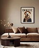 grafiki i ilustracje PLAKAT DOGUE labrador,  portret psa, okładka magazynu modowego 3