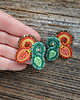 kolczyki soutache Kolczyki soutache Jesienny liść 3