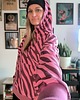 bluza z kapturem damska Bluza Zebra-róż 3
