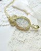 wisiory Złoty wisiorek soutache 3