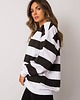 bluza bez kaptura damska Biało-czarna bluza w paski Yemima 3