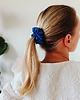 gumki do włosów Gumka jedwabna, scrunchie, frotka royal blue MIDI 2