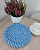 podkładki do kuchni Podkładka szydełkowa okrągła ze sznurka bawełnianego 26cm 6