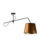 lampy wiszące Złota lampa sufitowa z regulowanym ramieniem do salonu OVIEDO MIRROR 3