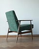 fotele Fotel Lisek zielony, Typ 300-190, Po renowacji. Drewno orzech 5