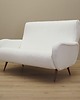 sofy i szezlongi Sofa biała, włoski design, lata 70, produkcja: Włochy 1