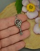 wisiory Długi wisiorek labradoryty wire wrapping 3