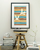 plakaty Kolorowe króliki - plakat fine art, giclee 1
