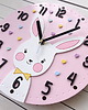 pokój dziecka - różne Zegar dla dziewczynki z króliczkiem 1