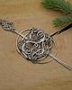spinki i klamry do włosów Spinka do włosów i do szala ozdobna kwarc różowy wire wrapping 3