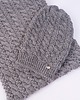 czapki dziecięce Ciepły i stylowy komplet czapka + szalik, szary 1