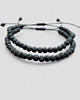 bransoletki na sznurku Komplet bransoletek lawa wulkaniczna 6 mm 2
