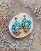 kolczyki soutache Kolczyki sutasz - drewniany koralik 3