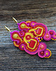 kolczyki soutache Letnie i kolorowe kolczyki sutasz 3