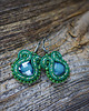 kolczyki soutache Zielone kolczyki soutache 2