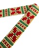 chokery Kolorowy choker z koralików z etnicznym wzorem folk, naszyjnik handmade 4