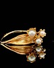 pierścionki złote Konwalia-Autorski Pierścionek Złoty Z Perłami I Diamentami 4