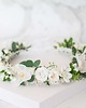 wianki komunijne Biały wianek na głowę konwalie i peonie 5