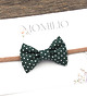 ozdoby do włosów dla dzieci Opaska do włosów kokardka w kropeczki Dottie Green 1