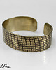 bransoletki wire wrapping Łuska - mosiężna bransoletka 1