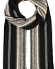 tuby i kominy Ciepły męski szalik czarny w szare paski 1