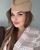 fascynatory Toczek filcowy  / fascynator beżowy 2